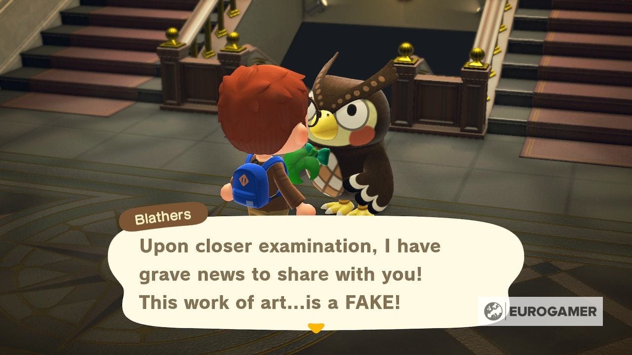 Animal Crossing fake art How to spot fake vs real painting and statue